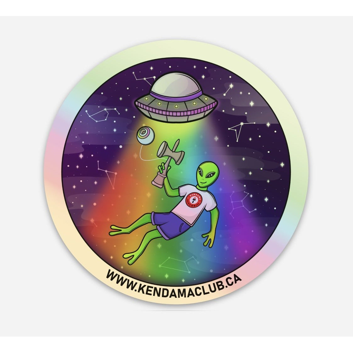 "Essential Travel" Holographic Sticker